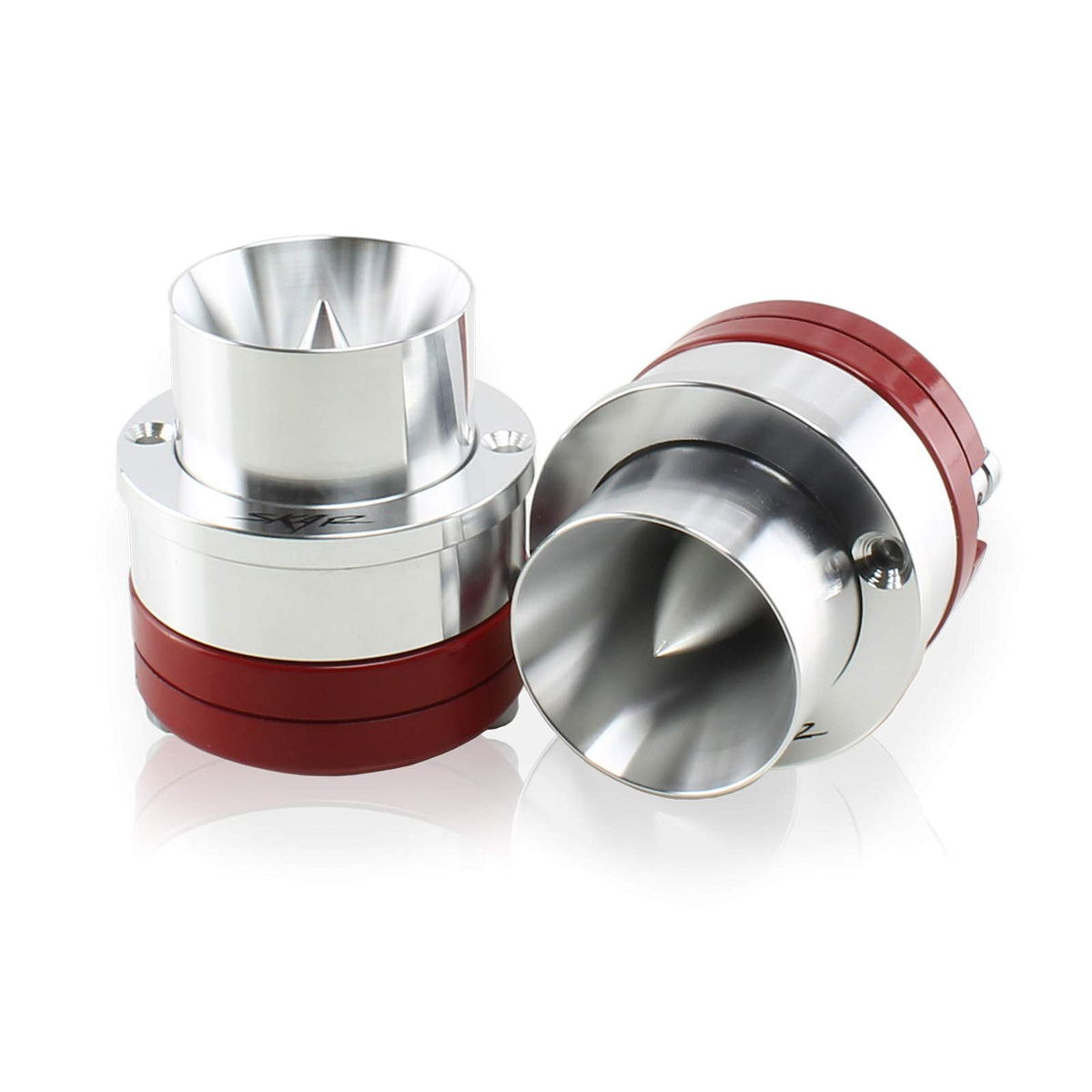 Skar Audio VX1-ST bullet tweeters, front view delivering crisp high-frequency detail