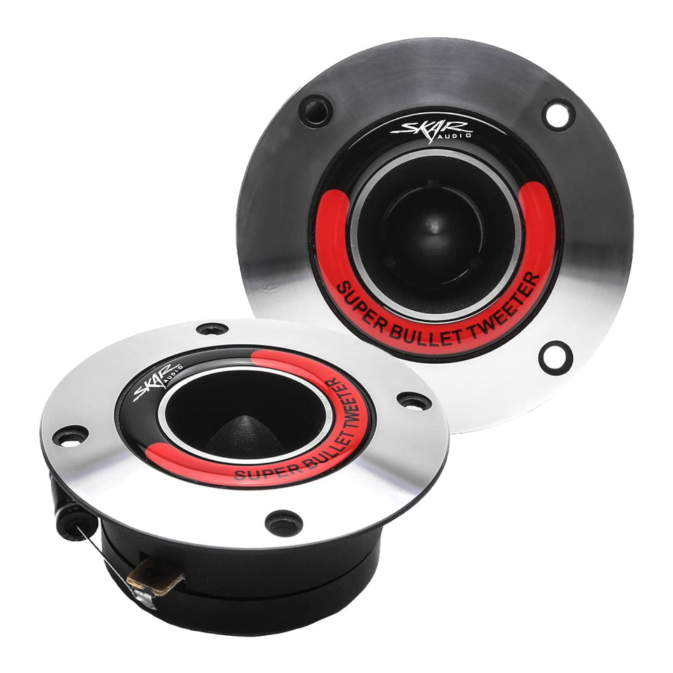 Skar Audio VX175-ST front view showing sleek bullet face and compact mount, delivering crisp highs