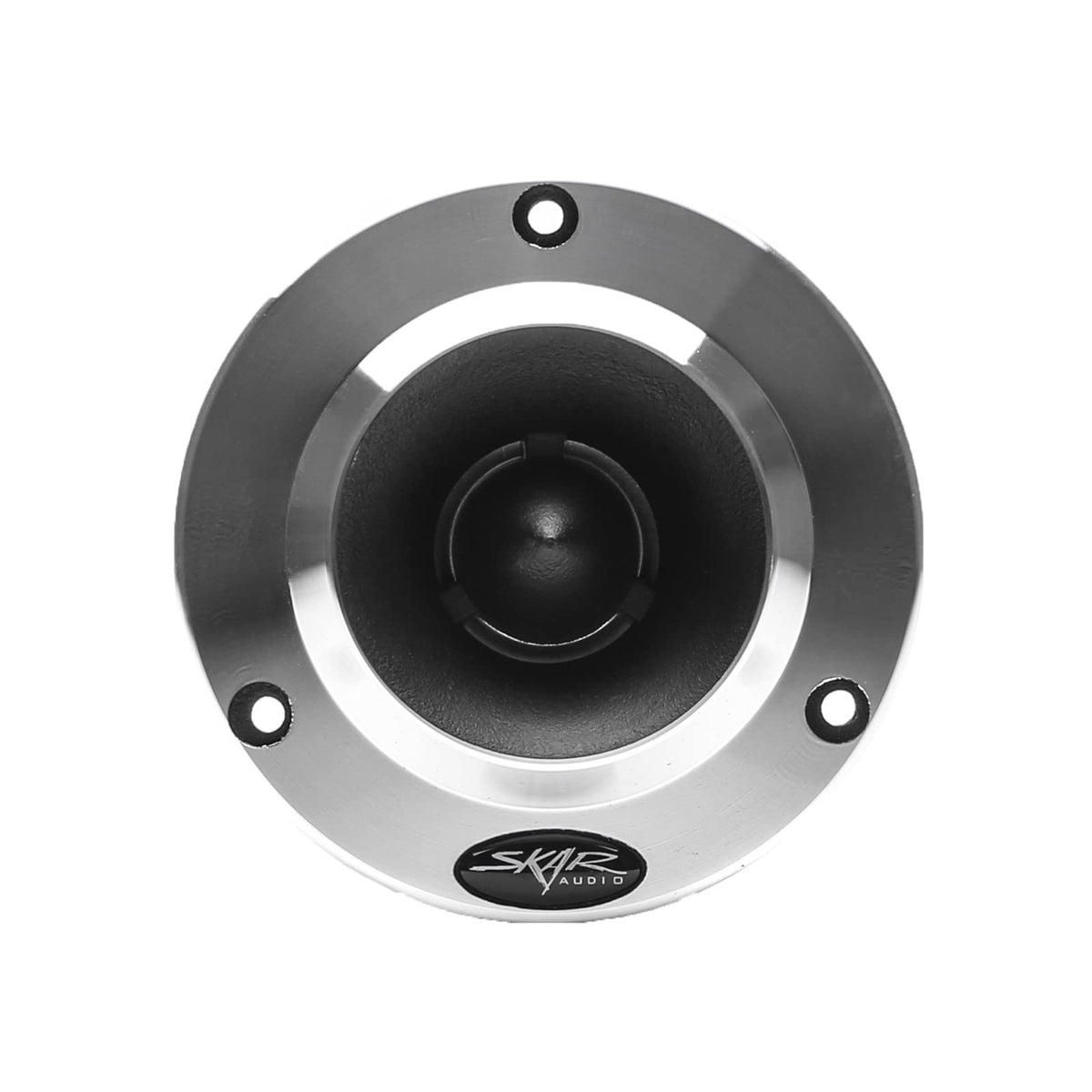 Skar Audio close-up of aluminum bullet detail highlighting durable construction and focused high frequencies