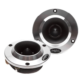 Skar Audio front view of VX200-ST tweeters showing compact bullet shape and finish, improving clarity