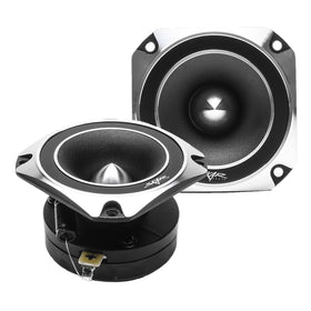 Skar Audio front view showing compact tweeter and mounting benefits