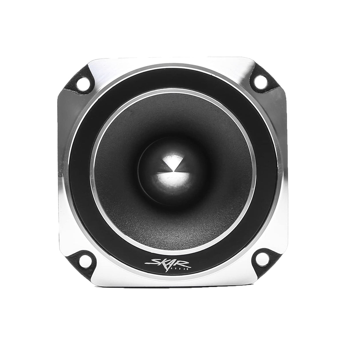 Skar Audio titanium bullet close-up highlighting bright detail