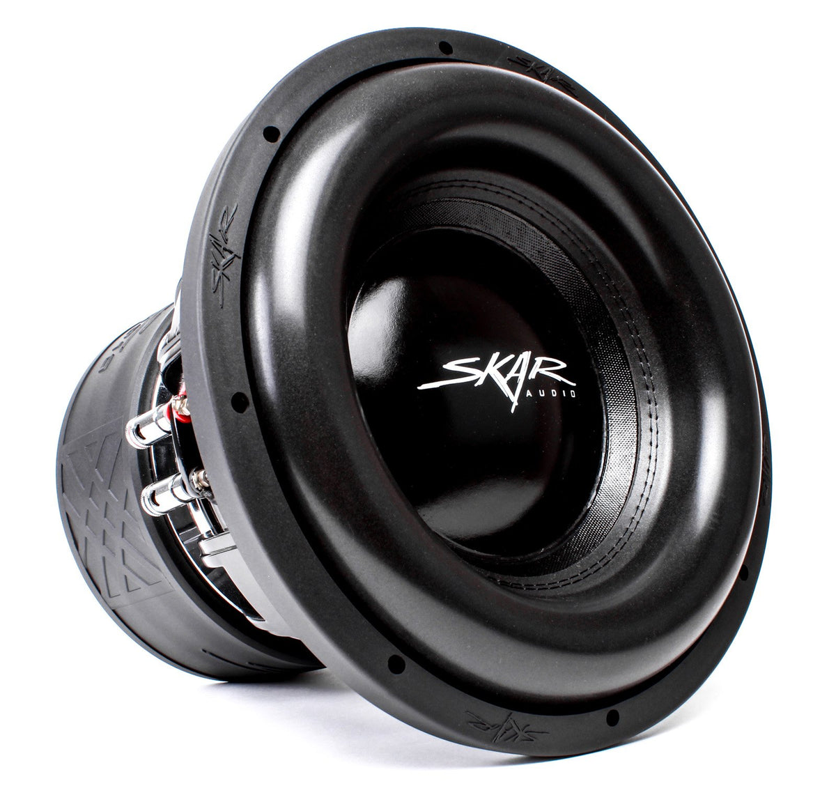 Skar Audio ZVX-12v2 cone and surround detail highlights durable bass performance