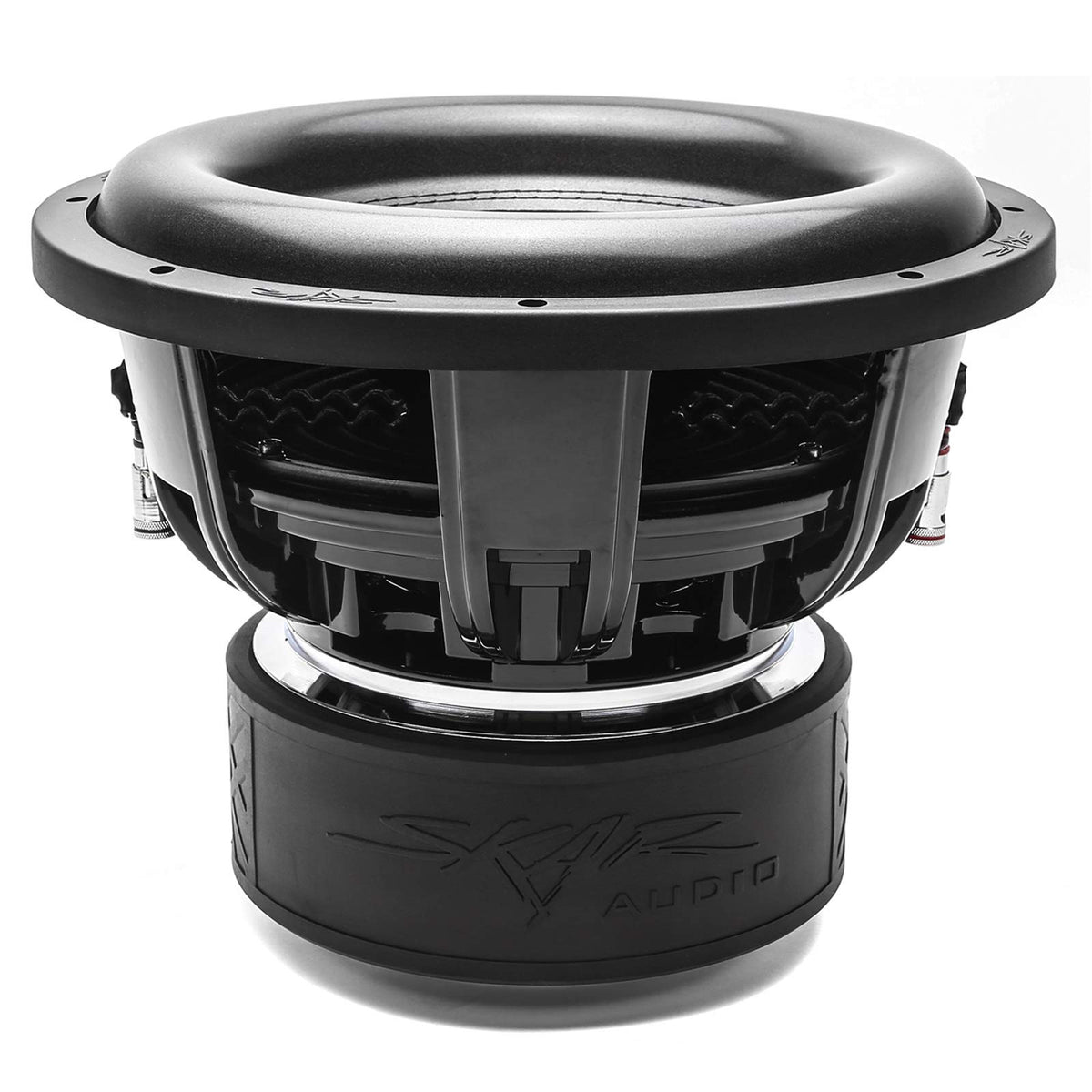 Skar Audio ZVX-12v2 massive magnet stack demonstrates strong motor force