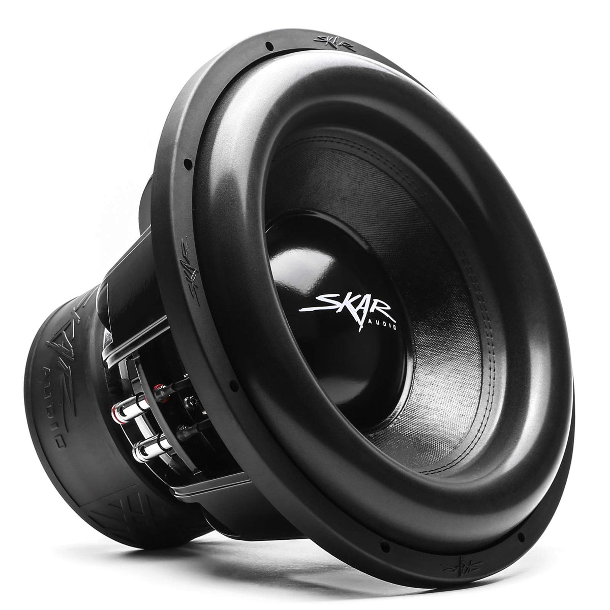Skar Audio ZVX-15v2 D1 15-inch subwoofer front view shows the chassis