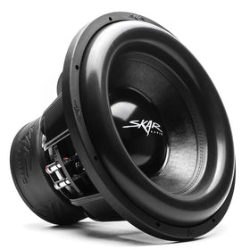 Skar Audio ZVX-15v2 D1 15-inch subwoofer front view shows the chassis
