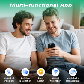Skbenqk mini GPS tracker supports Android and iOS for seamless tracking.