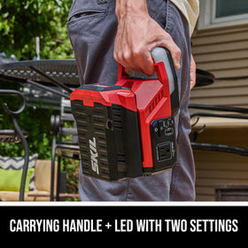 Skil PWR CORE 40 inverter onboard stand for stable positioning