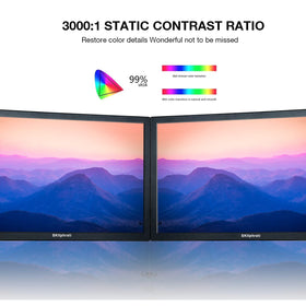 SKitphrati monitor viewed from the side with wide 178-degree angles.