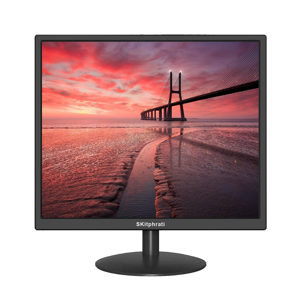 SKitphrati 17-inch square monitor front view for focused productivity