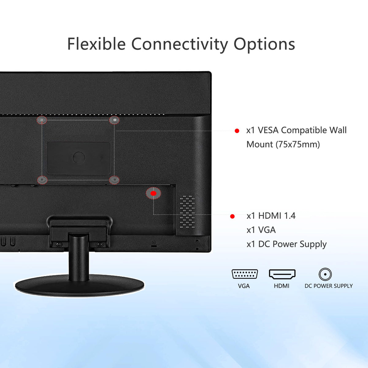 SKitphrati 17-inch monitor side profile highlights compact depth for small desks