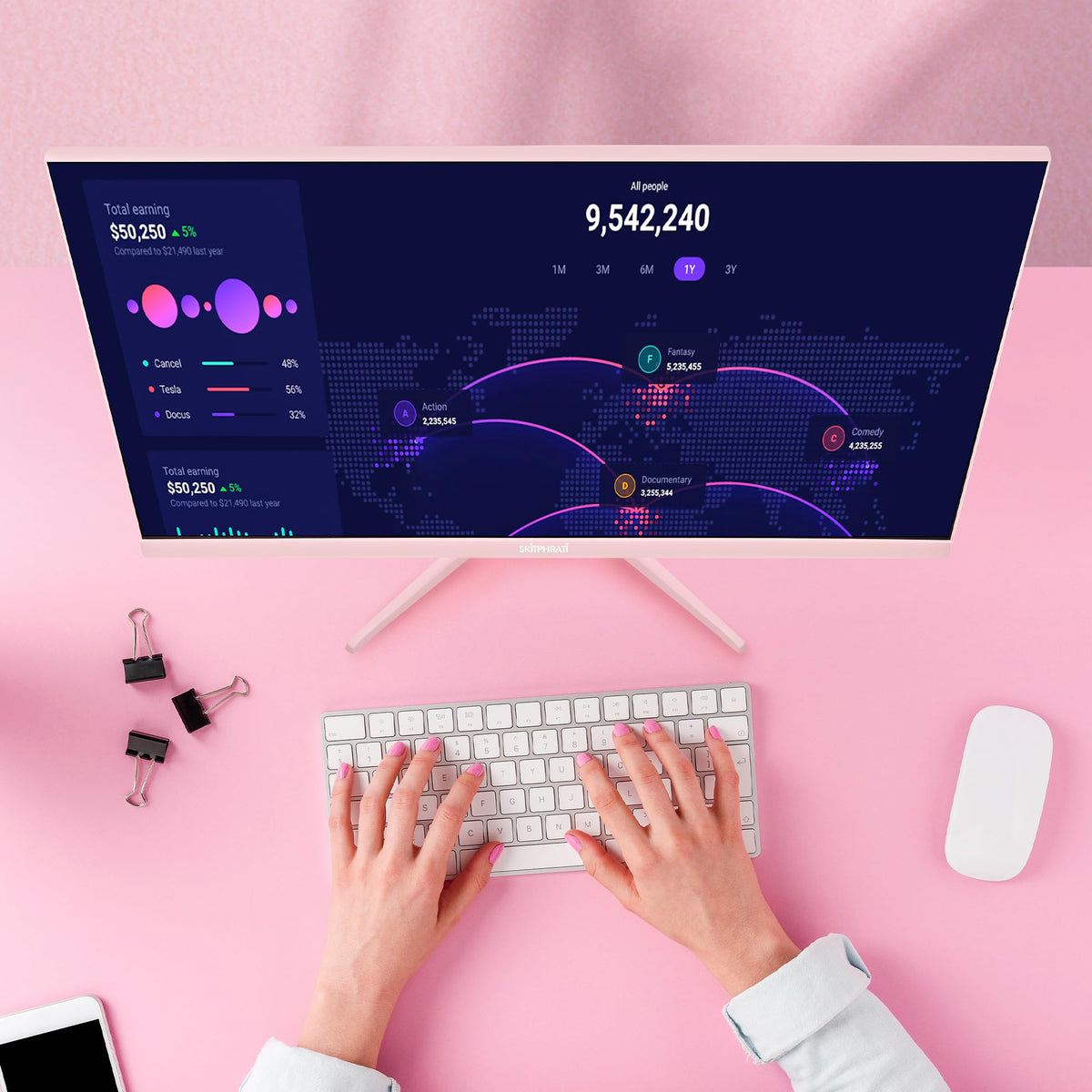 SKitphrati pink monitor adaptive sync enables tear-free gameplay