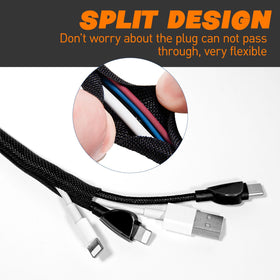SKNONO easy-wrap sleeve enables quick wrap without removing plugs