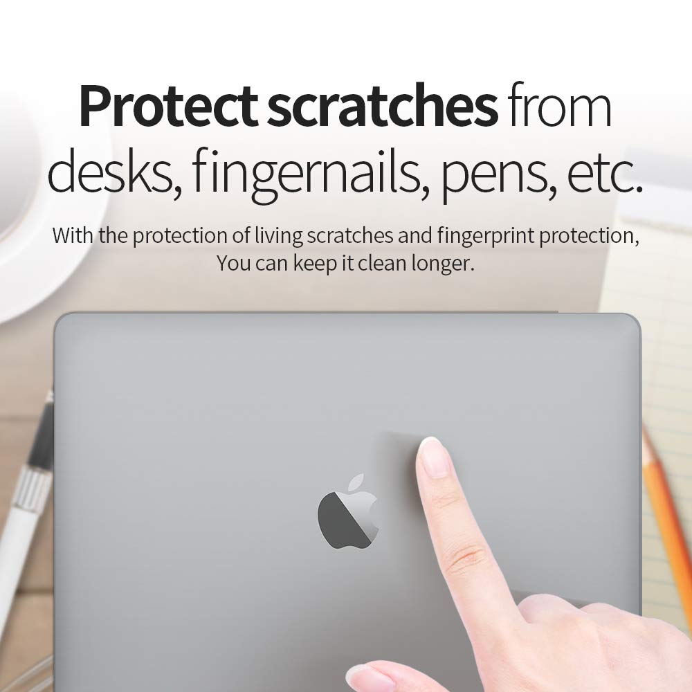 Skoko skin for MacBook Air 13 palm rest keeps grip while preserving texture.