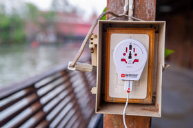 SKROSS adaptor displayed with travel essentials perfect for Europe trips