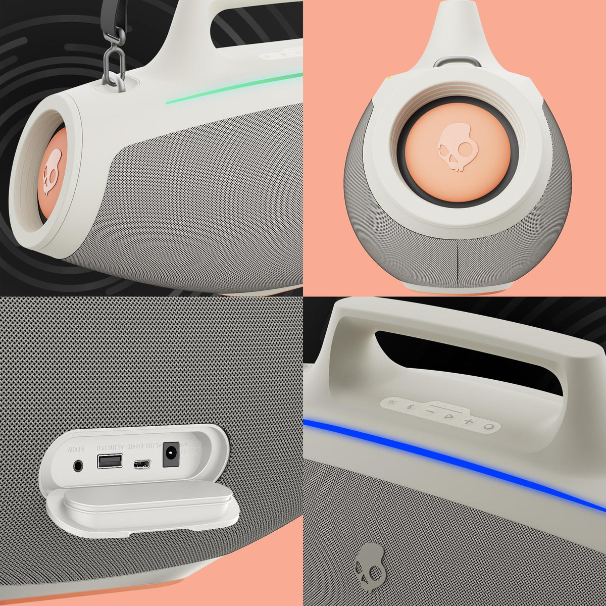 Skullcandy Barrel bass boost mode emphasizes the kick in crowded spaces.