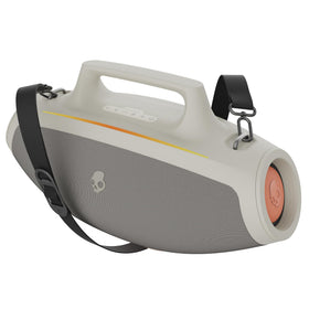 Skullcandy Barrel outdoor Bluetooth speaker, rugged and party-ready for big gatherings.