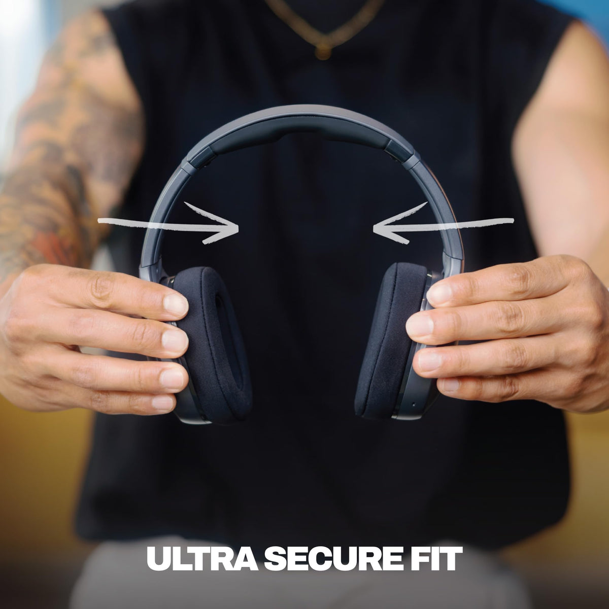 Skullcandy Crusher 540 Active over-ear fit keeps secure wear during runs.