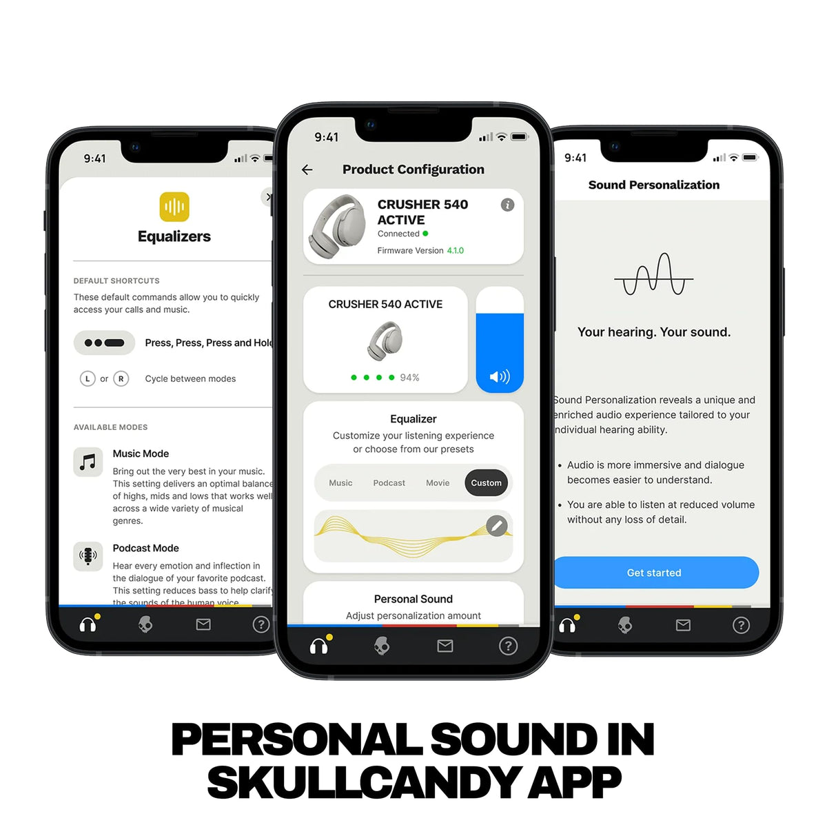 Skullcandy Crusher 540 Active rapid-charge feature highlighted during use.