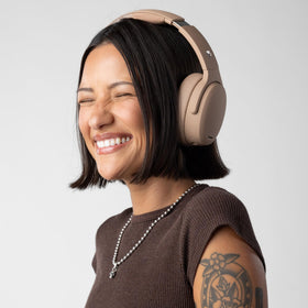 Skullcandy Crusher ANC 2 branding and sleek profile for on-the-go listening.