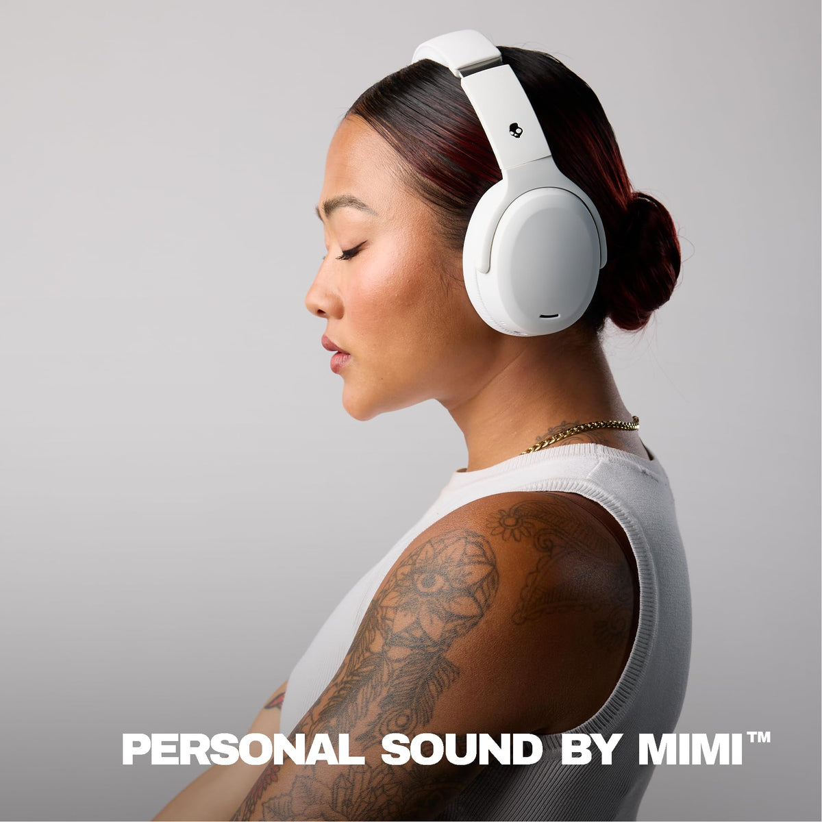Skullcandy Crusher ANC 2 side view headphones with sleek comfort-fit design