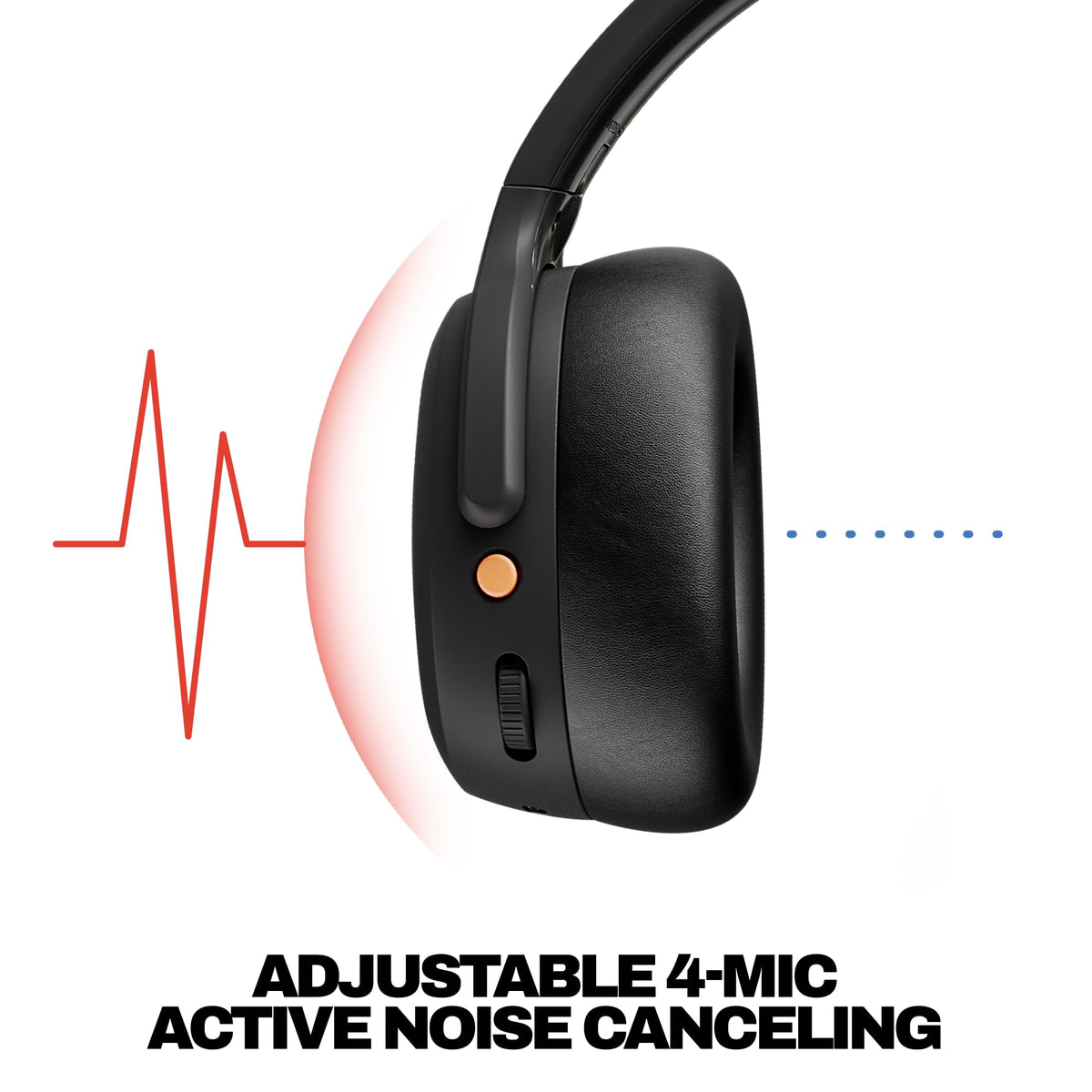 Skullcandy Crusher ANC 2 headphones side view for comfortable fit