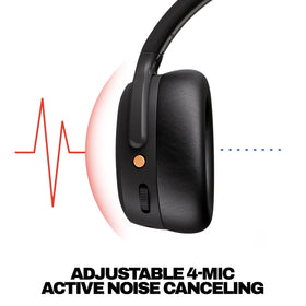 Skullcandy Crusher ANC 2 headphones side view for comfortable fit