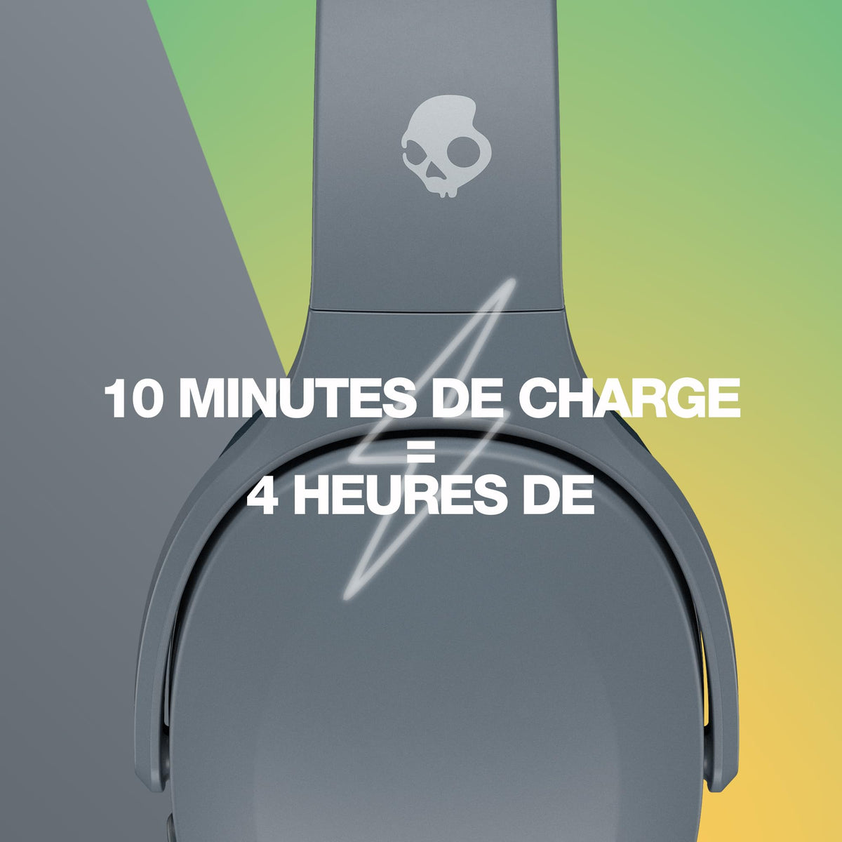 Skullcandy Crusher Evo battery life up to 40 hours for all-day listening.