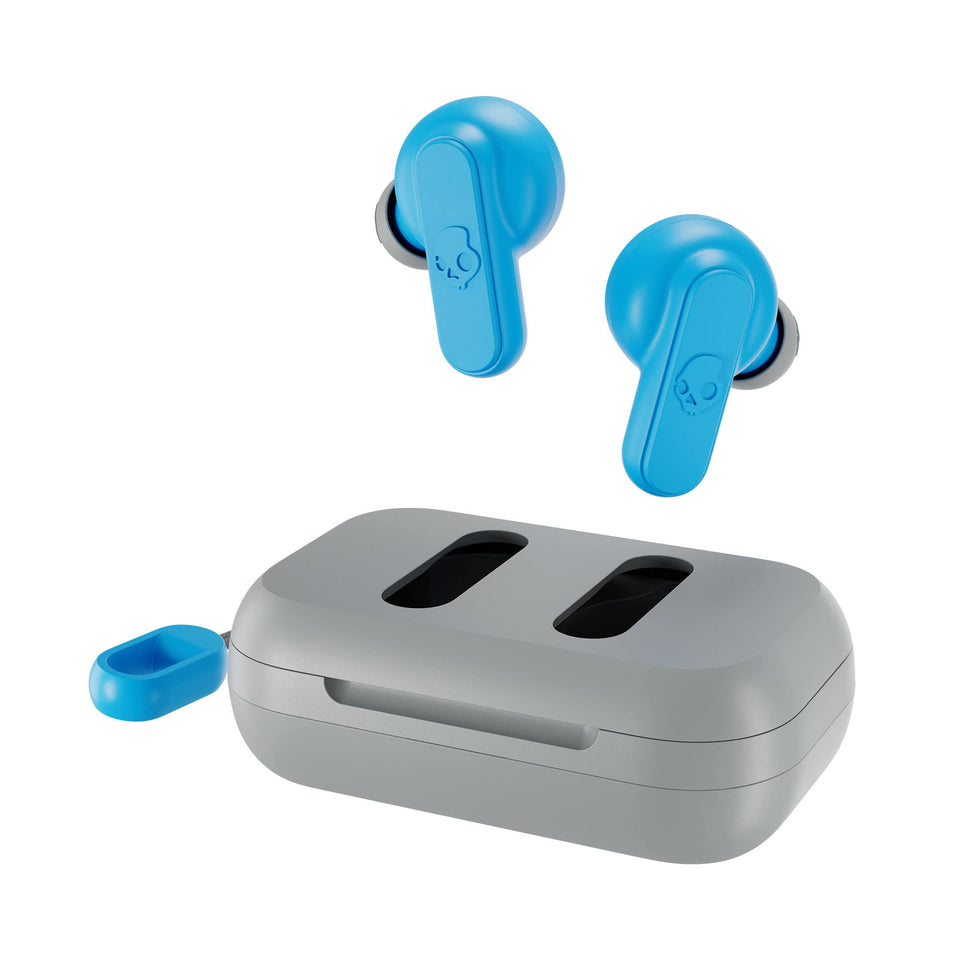 Skullcandy Dime 2 front view with case showing compact benefits