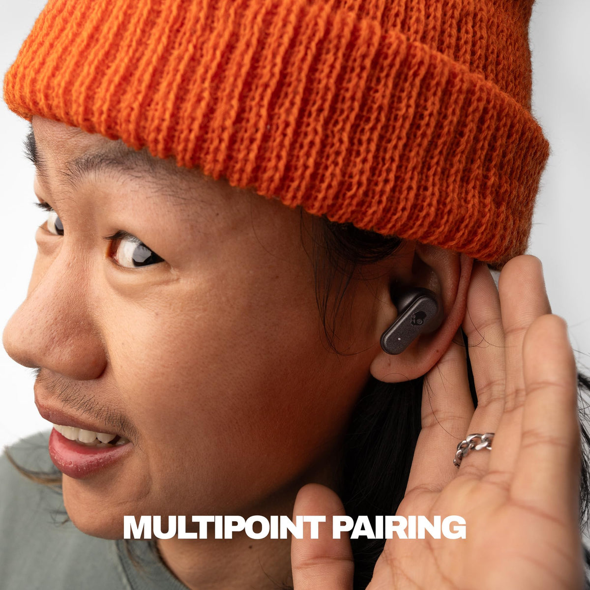 Skullcandy Dime 3 charging case open displaying earbuds and fast-charge convenience