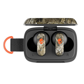 Skullcandy Dime 3 integrated lanyard clipped to backpack for easy carry