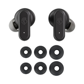 Skullcandy Dime 3 next to keys showing true pocket-sized scale advantage