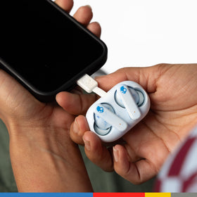 Skullcandy EcoBuds ipx4-sweat-resistance withstands workouts and rain.