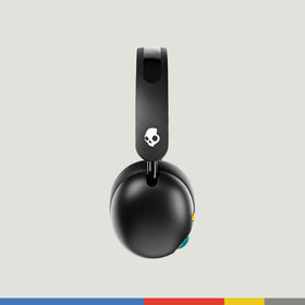 Skullcandy Grom showing the 85dB volume limit feature for safe listening.