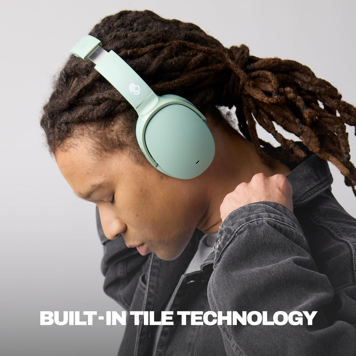 Skullcandy Hesh ANC headphones folded for compact travel.