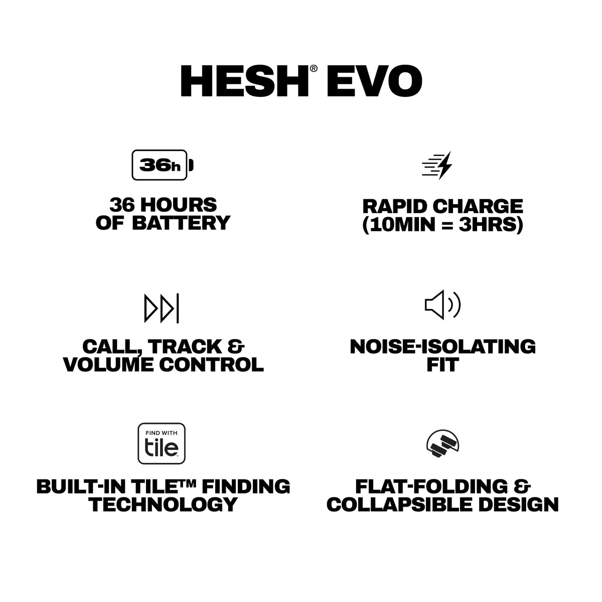 Skullcandy Hesh Evo includes an extra USB-C charging cable.