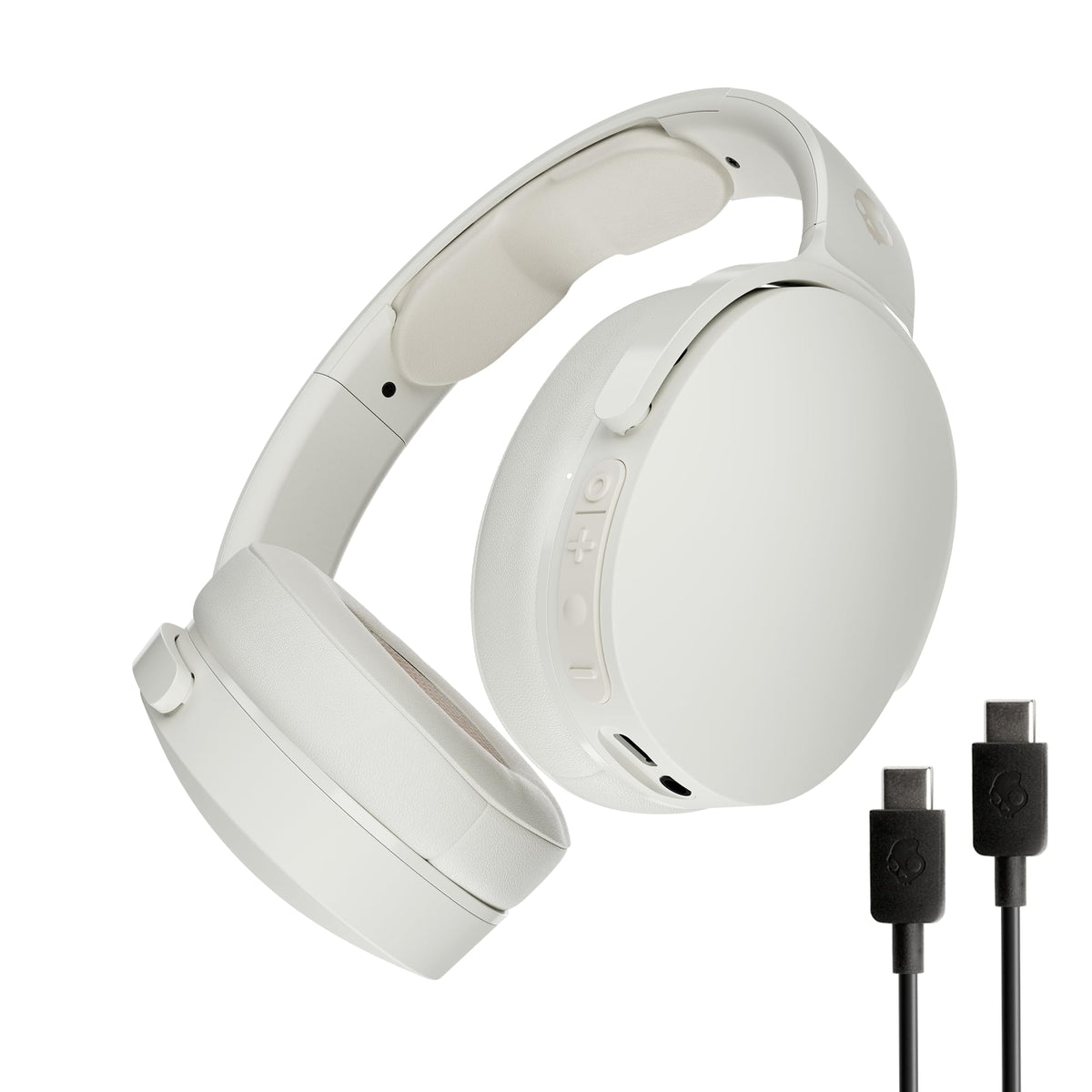 Skullcandy Hesh Evo headphones in Bone color; rich sound and all-day comfort for daily listening