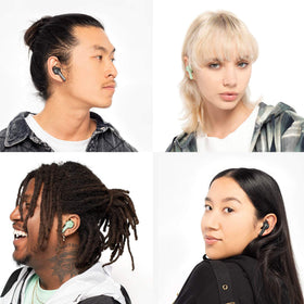 Skullcandy Indy Evo smartphone showing Tile location screen and Ambient Mode control