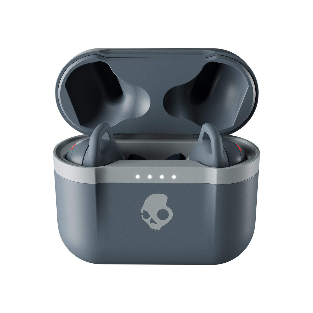 Skullcandy Indy Evo earbud close-up showing matte texture and touch control for reliable taps