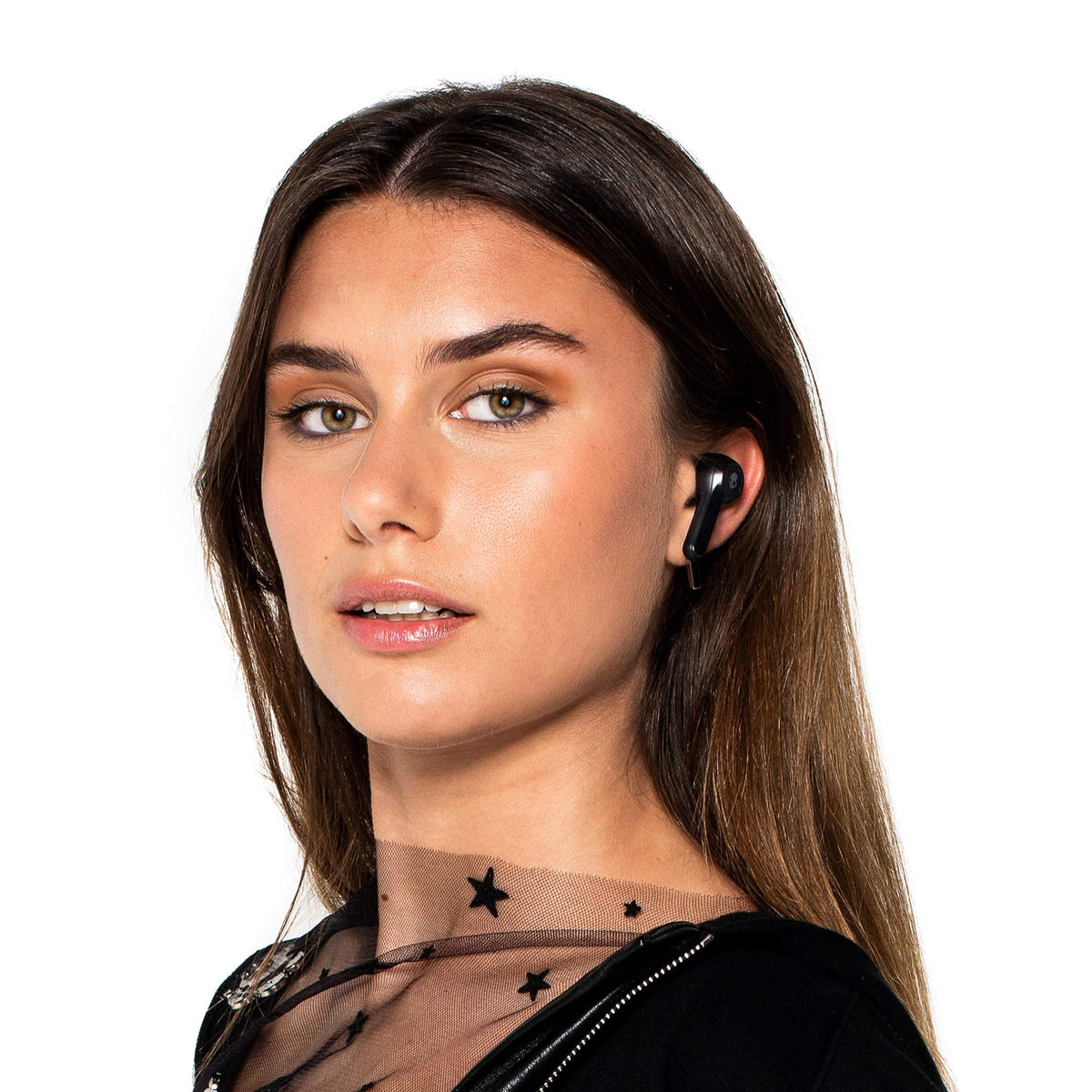 Skullcandy Indy Indigo secure fit with removable stability gels for comfortable wear.