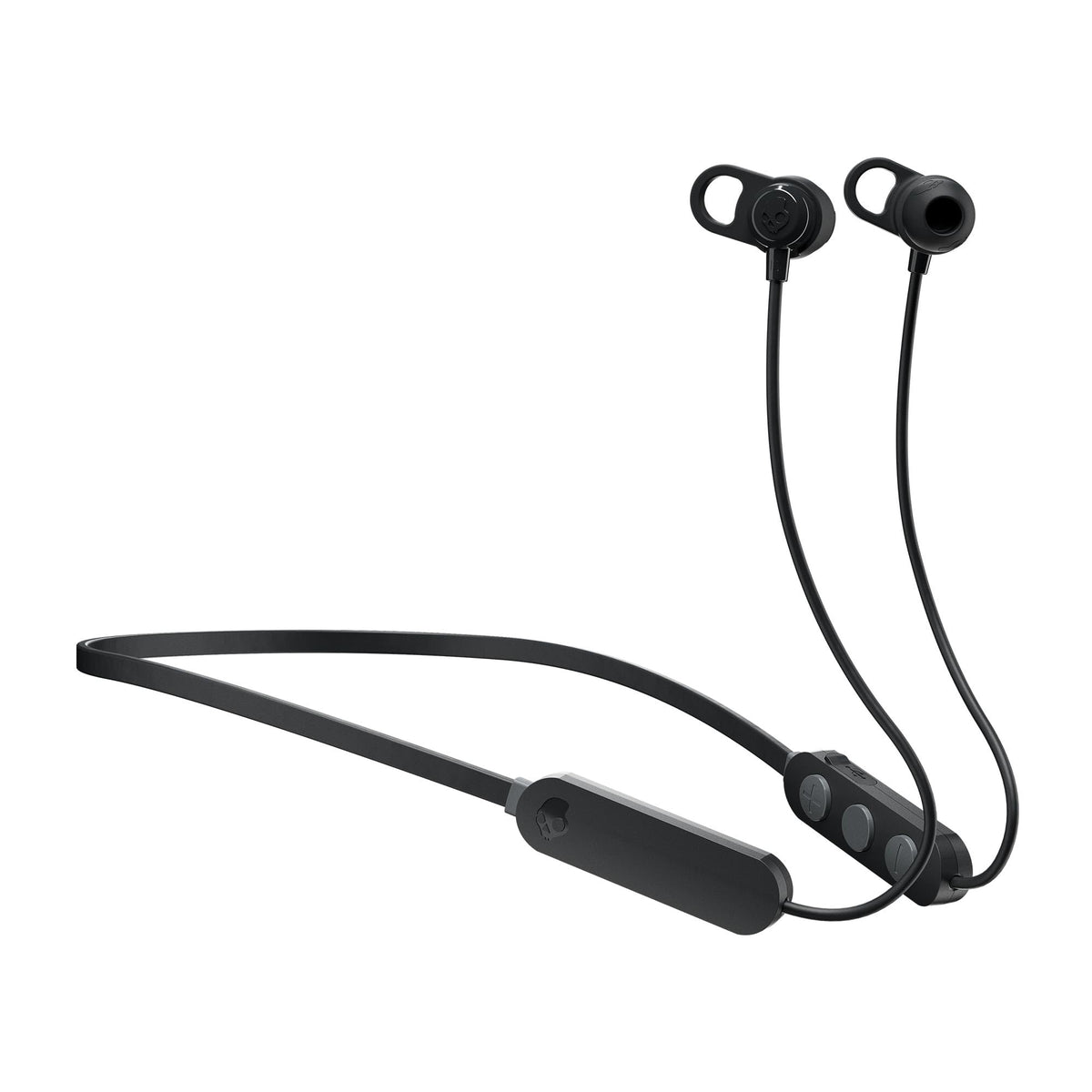 Skullcandy Jib+ earbuds collar design for comfortable all-day wear.