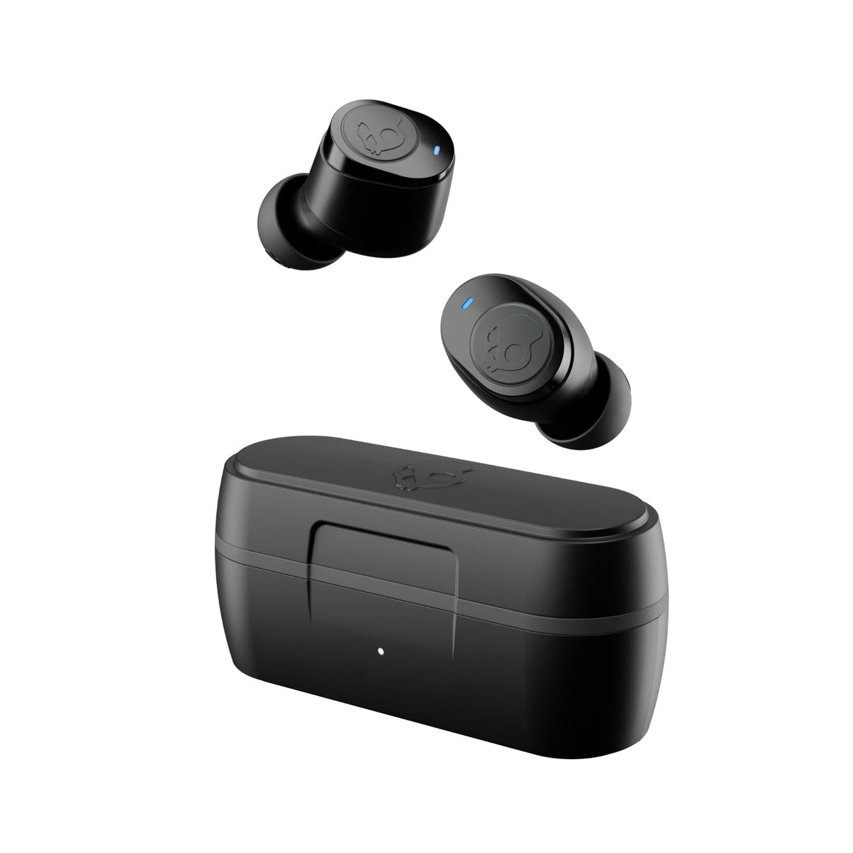 Skullcandy earbud in ear demonstrating secure fit and sweat resistance benefits