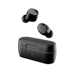 Skullcandy earbud in ear demonstrating secure fit and sweat resistance benefits