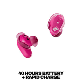 Skullcandy Method 360 ANC earbuds in-ear view showing secure, comfortable fit.