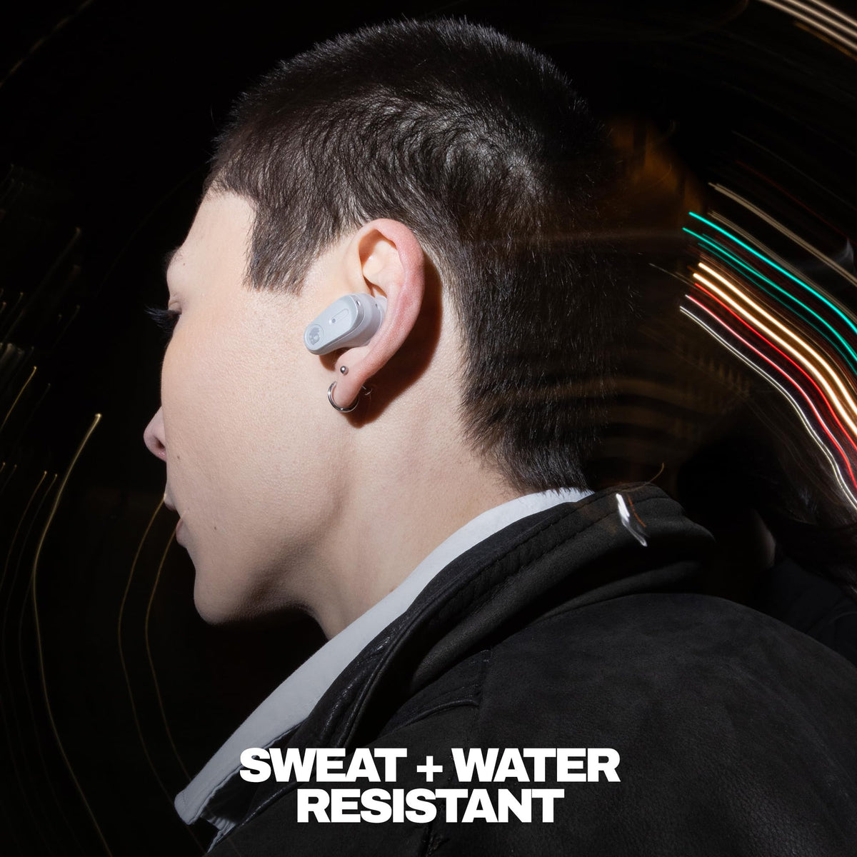 Skullcandy Method 360 ANC IPX4 rating withstands sweat and rain.