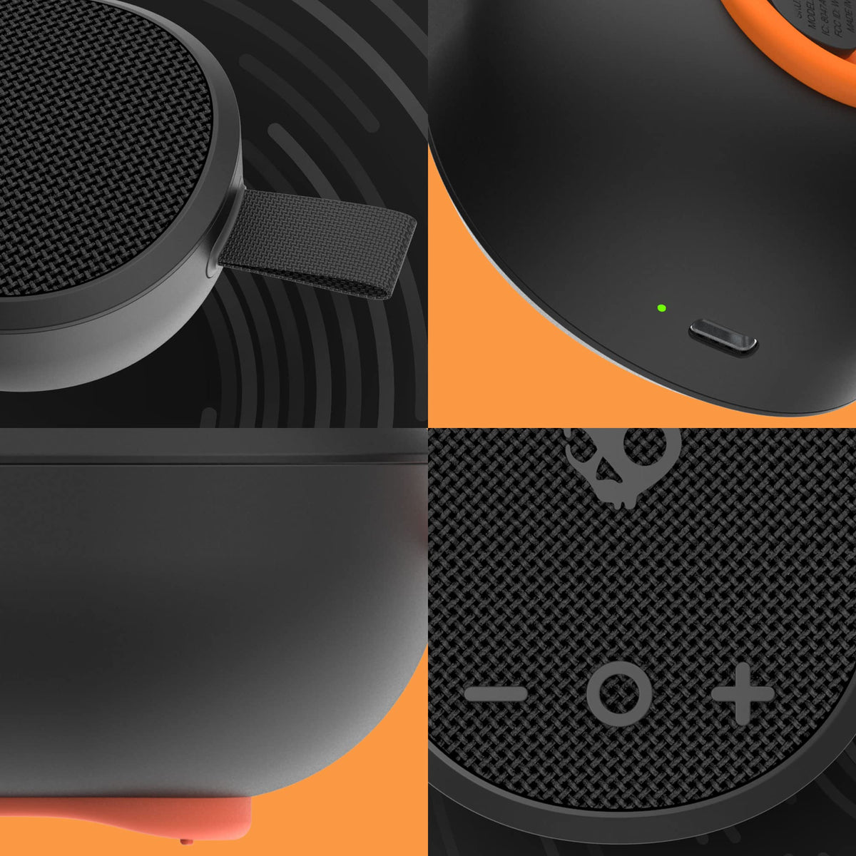 Skullcandy Ounce compact size in hand for everyday listening.