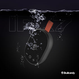 Skullcandy Ounce downward radiator detail hints at richer high-end sound.