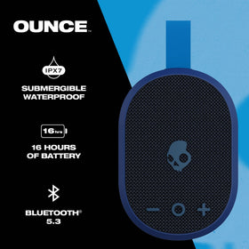 Skullcandy Ounce IPX7 waterproof for rain and splashes.