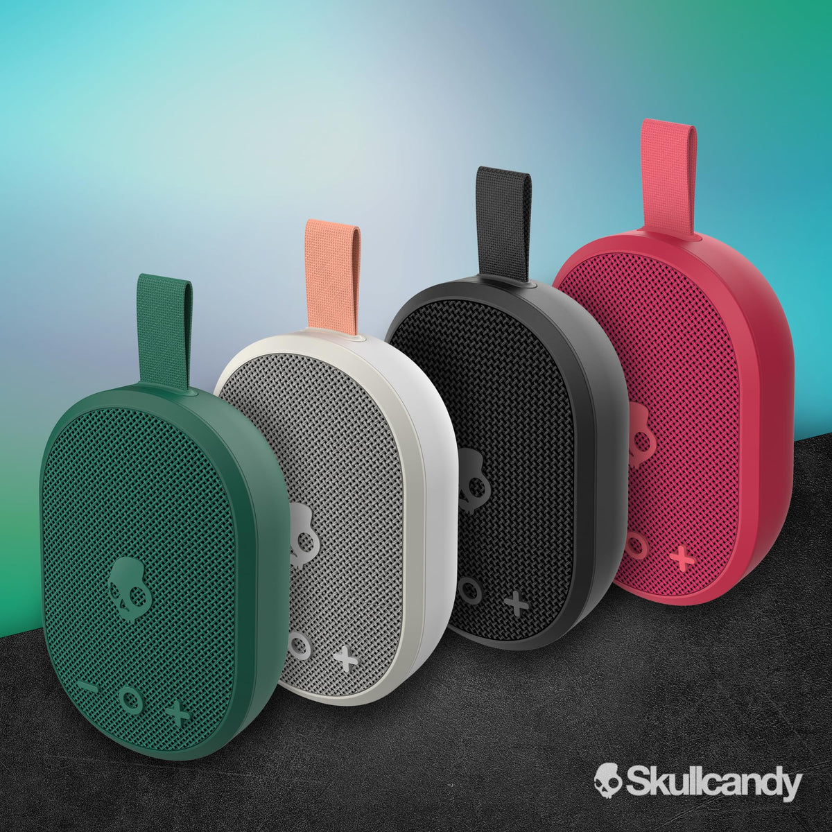 Skullcandy Ounce pool-ready for outdoor water-side listening.