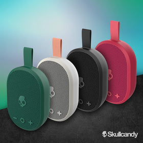 Skullcandy Ounce pool-ready for outdoor water-side listening.